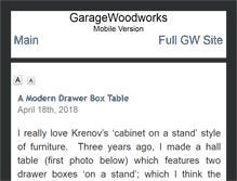 Tablet Screenshot of garagewoodworks.com